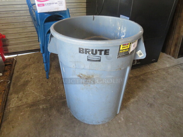One Rubbermaid Brute 44 Gallon Trash Can.
