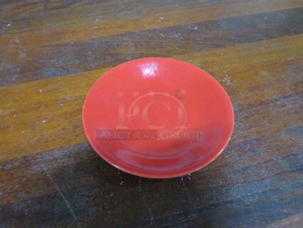 NEW CAC Red 6 Inch Saucers. #LV-2-2. 9XBID