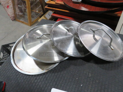 Assorted Stainless Steel Lid. 4XBID