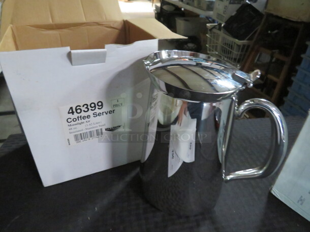 One NEW Vollrath  Stainless Steel Coffee Server. #46399 - Item #1118448