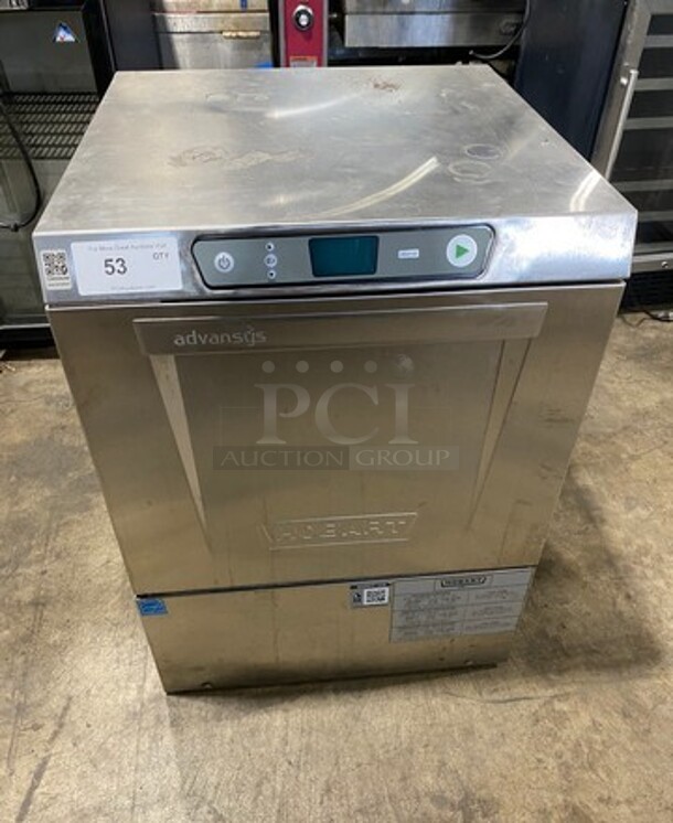 Hobart Commercial Under The Counter New Body Style Heavy Duty Dishwasher! All Stainless Steel! Model: LXER SN: 231225843 120/208V 60HZ 1 Phase