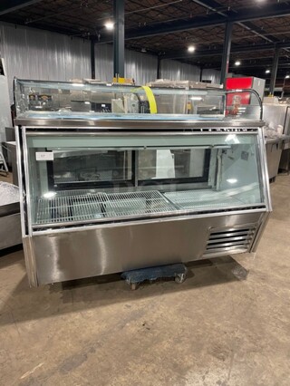 Leader Commercial Refrigerated Bakery/Deli Display Case/Merchandiser! With Top Display Case! With Rear Sliding Doors! 115V 1 Phase! Model: SDL72 S/C SN: PW03M1401A!