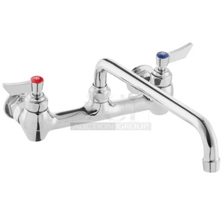 BRAND NEW SCRATCH AND DENT! Waterloo 750FW814 Wall-Mounted Faucet with 8" Centers and 14" Swing Spout