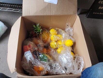 One lot of Plastic Fruit Decorations