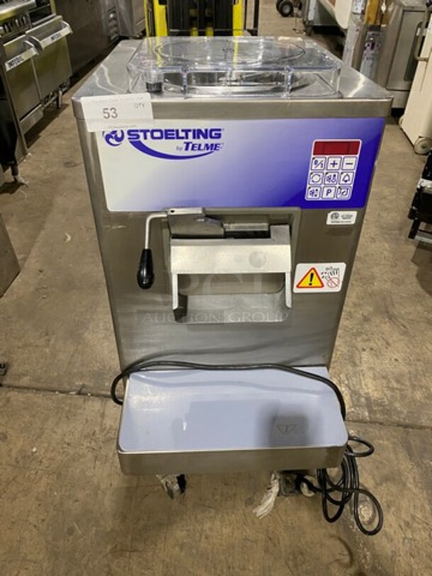Stoelting Corema Commercial Ice Cream Batch Freezer Machine! All Stainless Steel! Model: PROFIGEL350 208/230V 60HZ 3 Phase