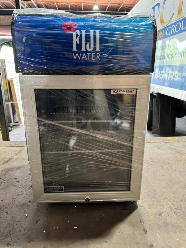 WOW! BRAND NEW! IN THE BOX! AHT Commercial Countertop Mini Reach In Cooler Merchandiser! With View Through Door! Eletric Powered! With Poly Coated Racks! Model: CTB200 SN: CTB200B11B1510V00178 115V - Item #1127945