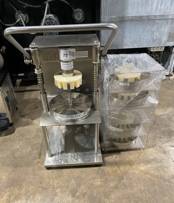 NICE! ALL ONE MONEY! Edible Arrangements Commercial Fruit/Vegetable Slicer/Cutter Machine! All Stainless Steel! With Slicer/Cutter Shape Attachments! Perfect For Edible Arrangements!
