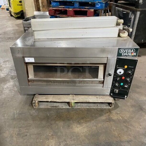 NICE! Sveba Dahlin Commercial Electric Powered Single Deck Baking/Pizza Oven! All Stainless Steel! With Legs On Casters! Model: DC12DD SN: M20383910214 208/230
