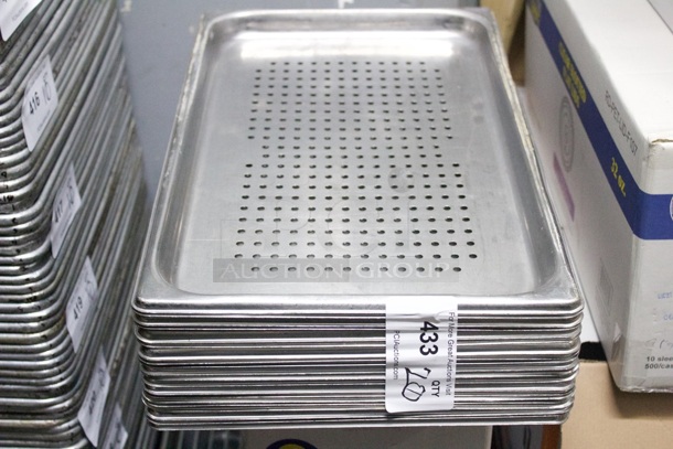 Full Size Perforated Hotel Pans, 1-1/4" Deep. 20x Your Bid