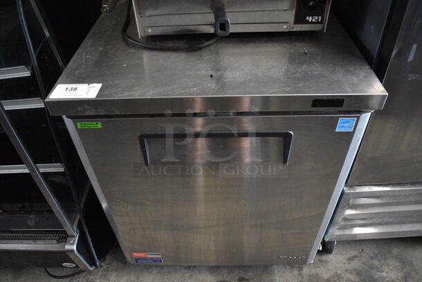 Turbo Air Model MUF-28-N-711S Stainless Steel Commercial Single Door Work Top Freezer. 115 Volts, 1 Phase. 27.5x30x50. Tested and Working!