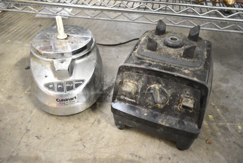 2 Items; Cuisinart Food Processor Base and Vita-Mix VMC197 Blender Base. 2 Times Your Bid! 