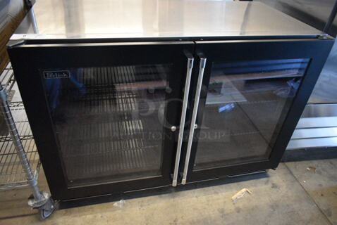 BRAND NEW SCRATCH AND DENT! 2024 Perlick HC48RS4T-00-GLFLR-GRFLR 48" Black Two Glass Doors Undercounter Refrigerator. 115 Volts, 1 Phase. 