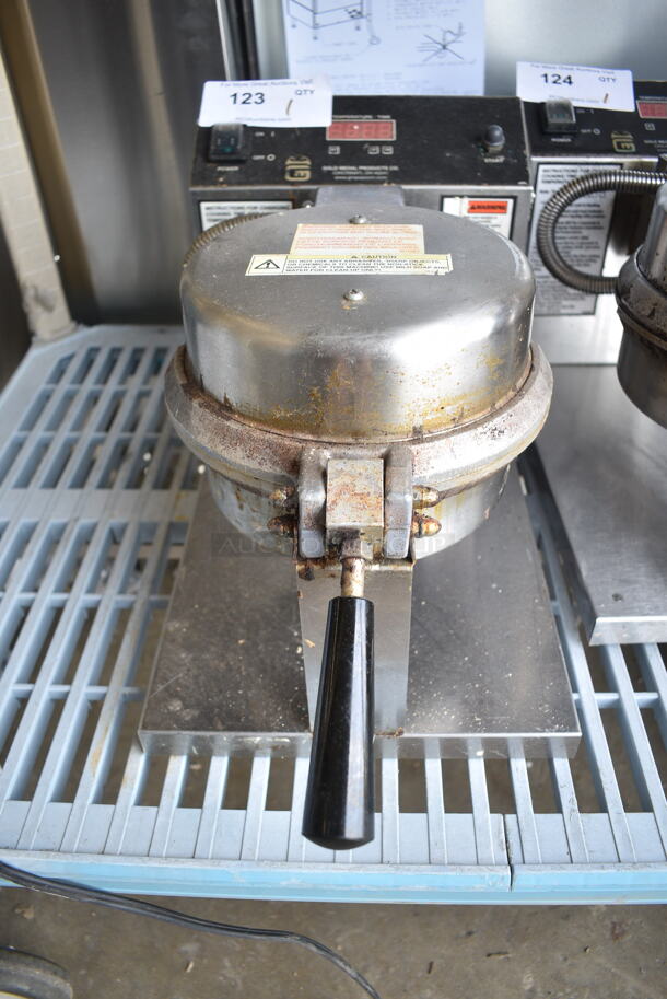 Gold Medal 5020ET Stainless Steel Commercial Countertop Waffle Cone Machine. 120 Volts, 1 Phase. - Item #1127689