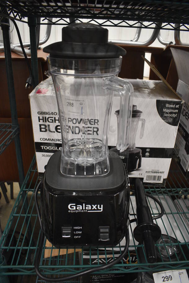BRAND NEW SCRATCH AND DENT! 2021 Galaxy 177GBB640T Metal Commercial Countertop Blender w/ Pitcher. 120 Volts, 1 Phase. 10x10x18. Tested and Working!