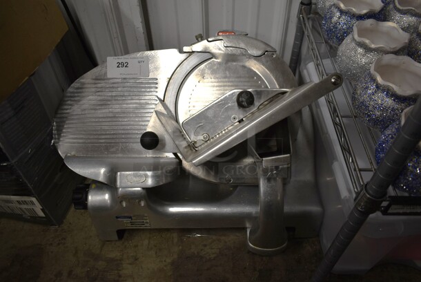Berkel 909 Stainless Steel Commercial Countertop Meat Slicer w/ Blade Sharpener. 115 Volts, 1 Phase. Tested and Working!
