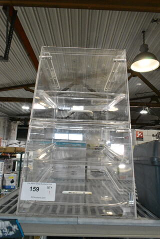 Clear Poly Countertop Dry Cookie Merchandiser Display Case. 