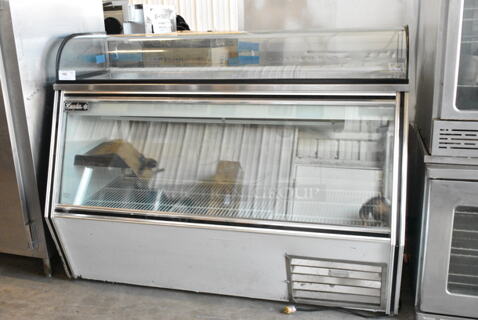 Leader SDL72 S/C Metal Commercial Floor Style Deli Display Case Merchandiser. 115 Volts, 1 Phase. 