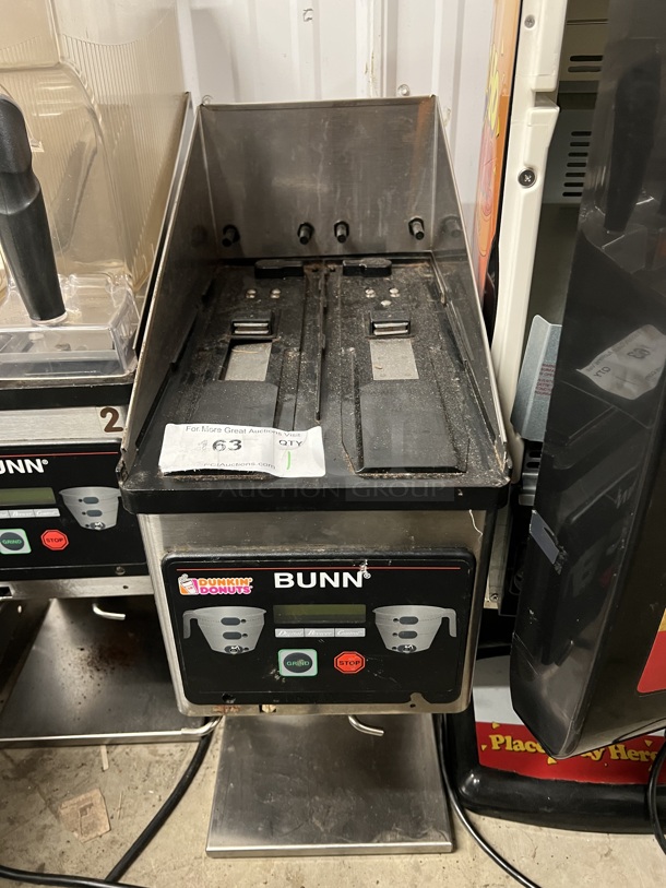 2011 Bunn Model MHG Stainless Steel Commercial Countertop 2 Hopper Coffee Bean Grinder. Missing Hoppers. 120 Volts, 1 Phase. 9x16x29. Tested and Does Not Power On