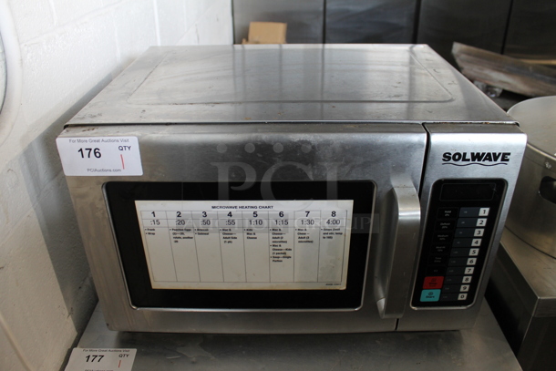 Solwave 180MW1800T Stainless Steel Commercial Countertop Microwave Oven. 208-230 Volts, 1 Phase.