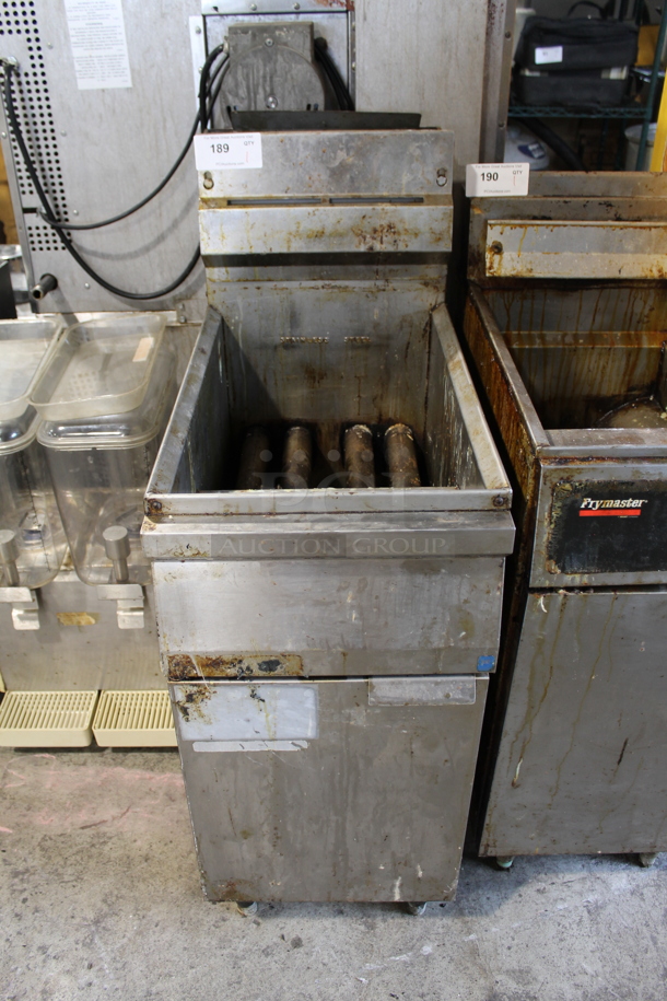Stainless Steel Commercial Floor Style Deep Fat Fryer.