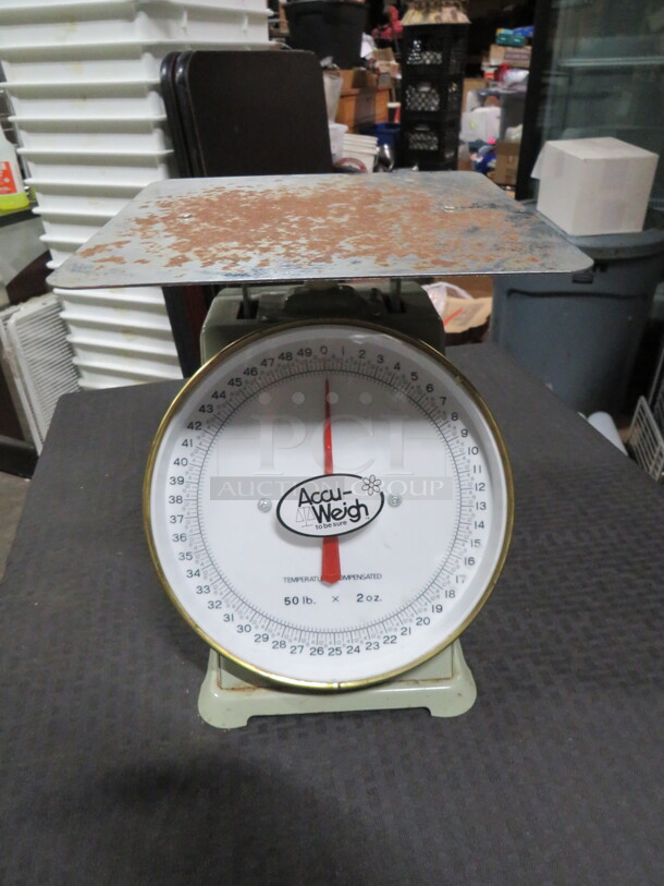 One Accu-Weigh Scale. 