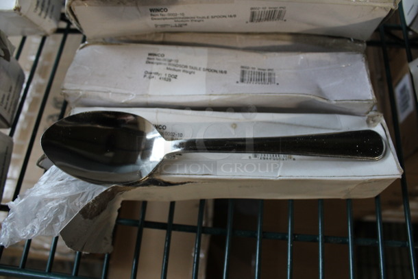 36 BRAND NEW IN BOX! Winco Metal Windsor Table Spoons. 7.75". 36 Times Your Bid!