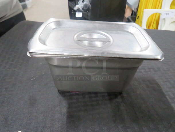 1/9 Size 4 Inch Hotel Pan With Lid. 10XBID