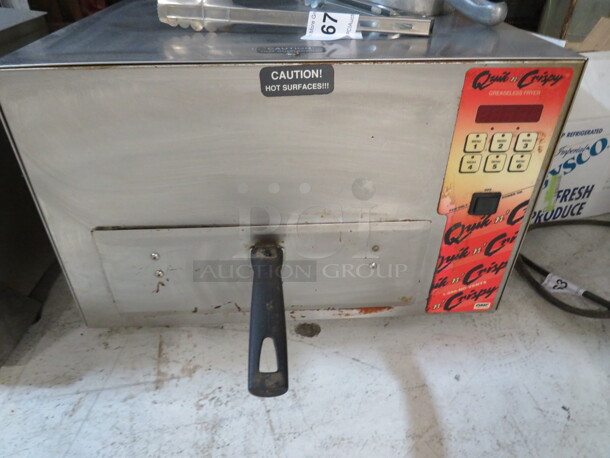 One Quick And Crispy Greaseless Air Fryer. Model# GP II. 120 Volt. 20.5X19.5X13.5. 4995.00