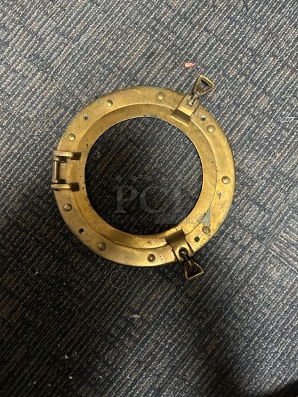 One 12 Inch Brass Porthole.