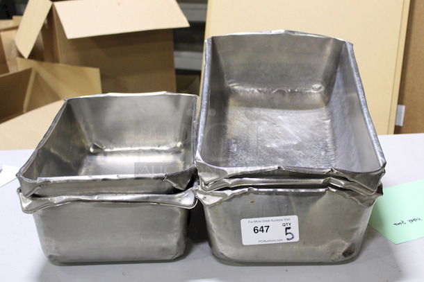 Vollrath Full Size Pans, 6" Deep, Stainless Steel. 5x Your Bid