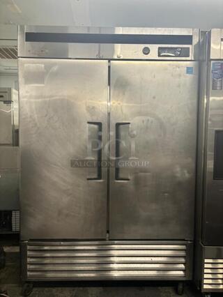 Turbo Air MSR-49NM 49cf Commercial Reach-In Refrigerator With 2 Solid Doors
