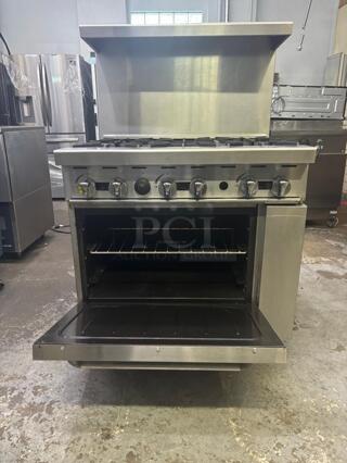 GREAT WORKING 6 Burner Convection Oven and Stove!