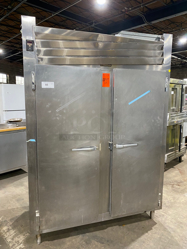 Traulsen Commercial 2 Door Refrigerator Unit! All Stainless Steel! On Legs! Model: AHT232WUTFHS 115V 60HZ 1 Phase