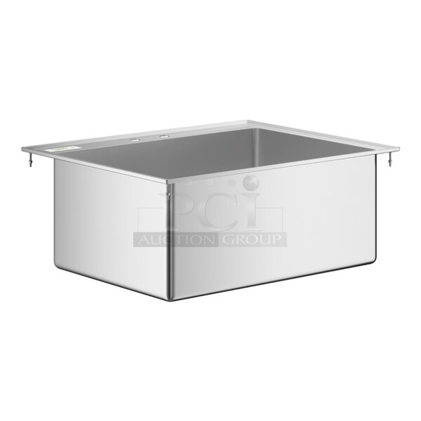 BRAND NEW SCRATCH AND DENT! Regency 600DI12812 28" x 20" x 12" 16-Gauge Stainless Steel One Compartment Drop-In Sink