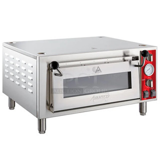 BRAND NEW SCRATCH AND DENT! Avantco 177DPO18S Stainless Steel Commercial Countertop Single Deck Countertop Pizza/Bakery Oven. 120 Volts, 1 Phase. Tested and Working!