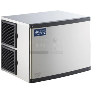 BRAND NEW SCRATCH AND DENT! 2024 Avantco 194MCH430A Stainless Steel Commercial 30" Modular Half Cube Ice Machine - 400 lb. 115 Volts, 1 Phase.