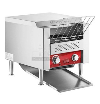 BRAND NEW SCRATCH AND DENT! Avantco 184T140 Commercial 10" Wide Conveyor Toaster with 3" Opening - 300 Slices per Hour. 120 Volts, 1 Phase. Tested and Working!