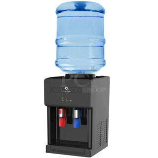 IN ORIGINAL BOX! Avalon A1CTWTRCLRBLK Premium Hot Cold Top Loading Countertop Water Cooler Dispenser. 115 Volts, 1 Phase. 