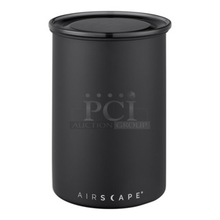 4 BRAND NEW SCRATCH AND DENT! 54AAS1707 Planetary Design Airscape 17 oz. Matte Black Stainless Steel Round Airtight Food Storage Container AS1707. 4 Times Your Bid! 