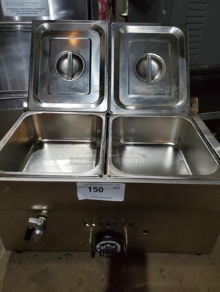 2-Pan LP Gas Bain-Marie Buffet Food Warmer 2-1/2Pans Propane
Like New