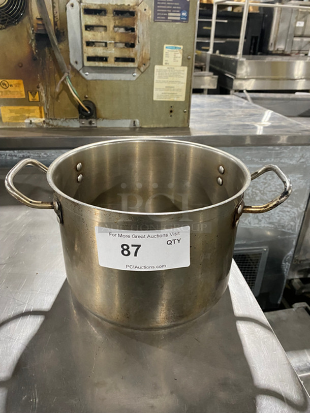 Winco Stainless Steel 10"  Stock Pot! With Side Handles!
