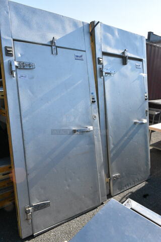 2 SELF CONTAINED Tafco Walk In Boxes That Make 1 Combo Walk In Box. 2 Times Your Bid! 