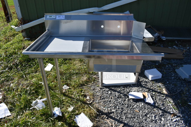 BRAND NEW SCRATCH AND DENT! Regency 600DDT48L Stainless Steel Commercial Left Side Dirty Side Dishwasher Table.