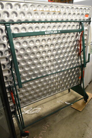 Kettler 7161-000 Folding  Ping Pong Table on Commercial Casters. 