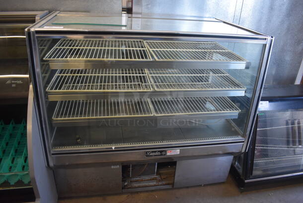 2011 Leader HBK57 S/C Stainless Steel Commercial Floor Style Deli Display Cooler Merchandiser. 115 Volts, 1 Phase. Tested and Working!