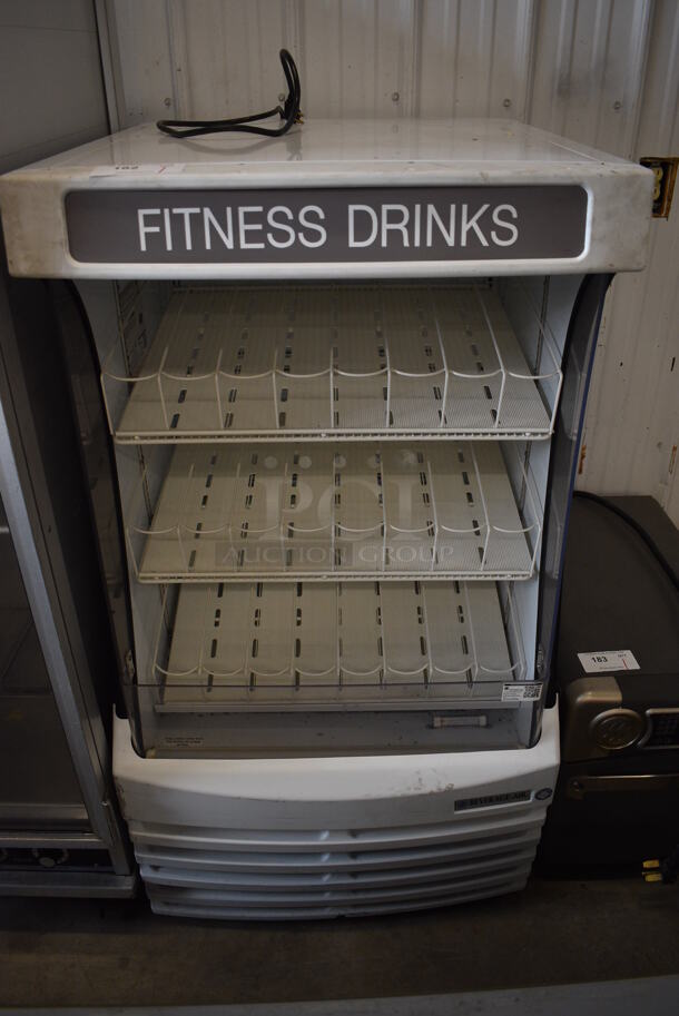 Beverage Air Model BZ13-1-W Metal Commercial Open Grab N Go Merchandiser w/ Poly Coated Racks. 115 Volts, 1 Phase. 30x33x55. Tested and Working!