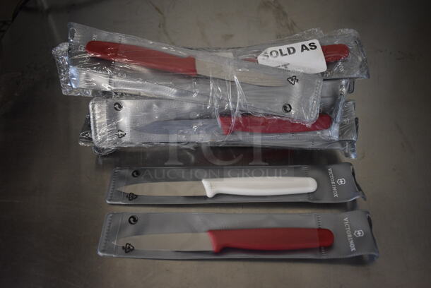 18 BRAND NEW! Victorinox Sets of 2 Stainless Steel Paring Knives. Total of 36 Knives. 7.25". 18 Times Your Bid!