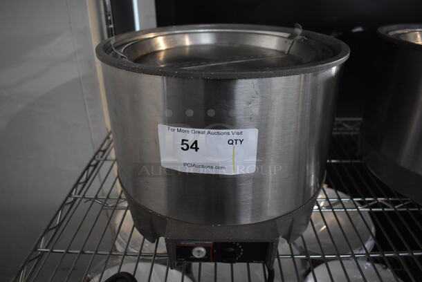 Vollrath Cayenne HS-11 Stainless Steel Commercial Countertop Soup Kettle Food Warmer w/ Lid. Does Not Have Drop In. 120 Volts, 1 Phase. Tested and Working!