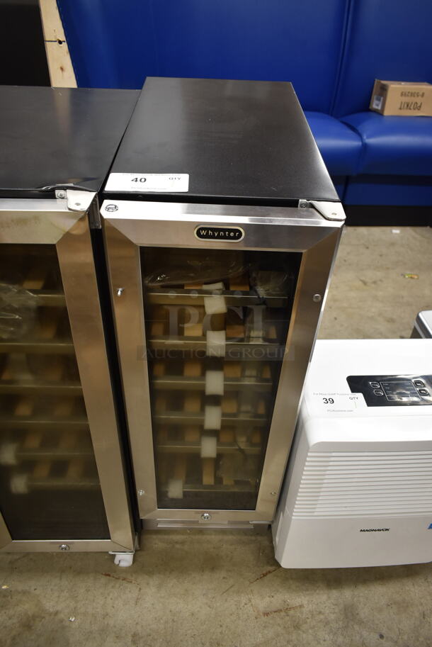 BRAND NEW SCRATCH AND DENT! Whynter BWR-18SD 12" width 18 Bottle Built-In Wine Refrigerator Merchandiser. 115 Volts, 1 Phase. Tested and Working!