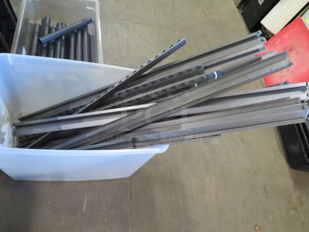 One Lot Of Metal Shelving Frame.